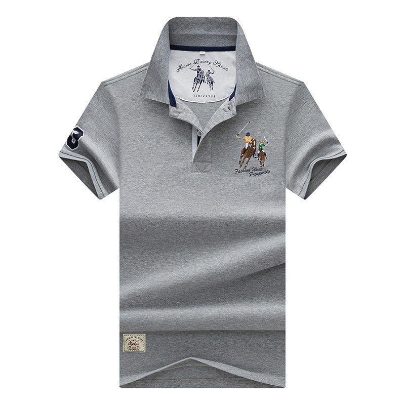 Lapel short sleeve T-shirt